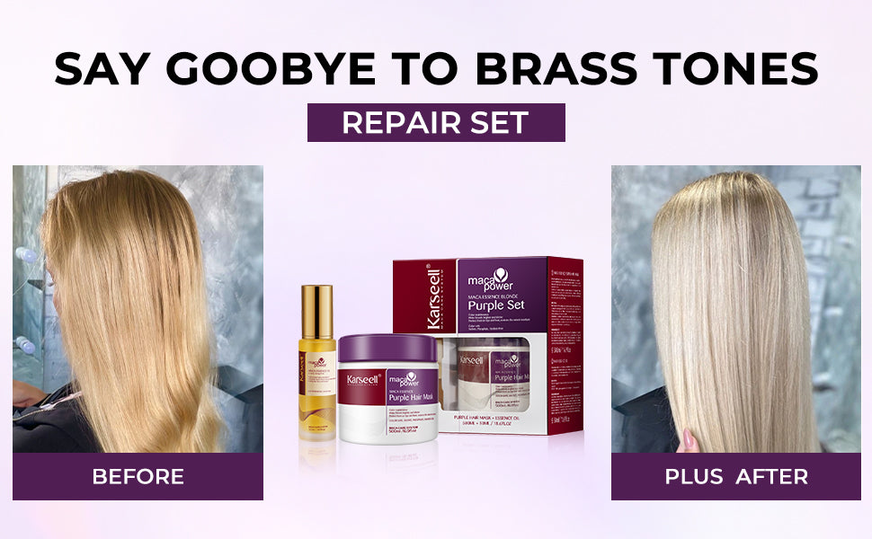 Karseell Maca Power Purple Hair Mask & Oil Set