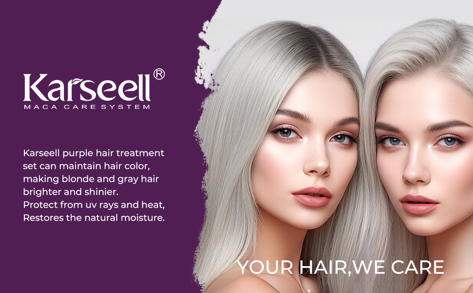 Karseell Maca Power Purple Hair Mask & Oil Set