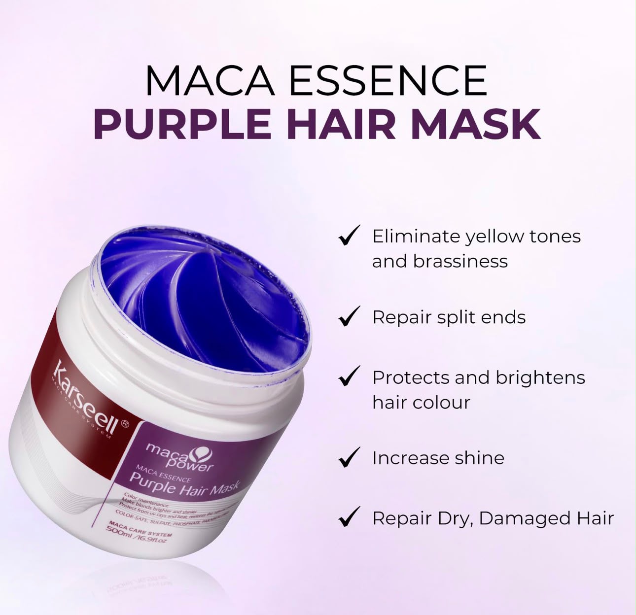 Karseell Maca Power Purple Hair Mask 500ml