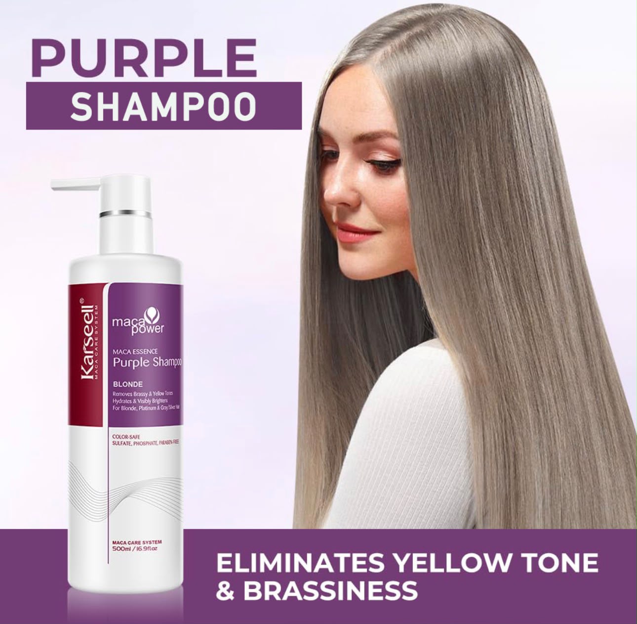 Karseell Maca Power Purple Shampoo 500ml